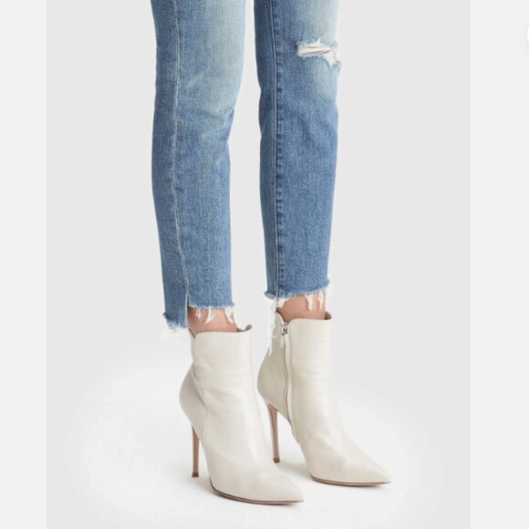 Mother Denim Looker Ankle Step Fray, Exposed Secret Sister, Size 33 - Picture 2 of 7